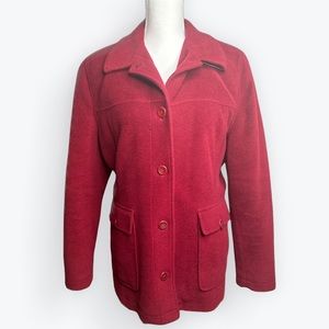 L.L. Bean Cranberry Insulated Lined Jacket Womens Size Large color red